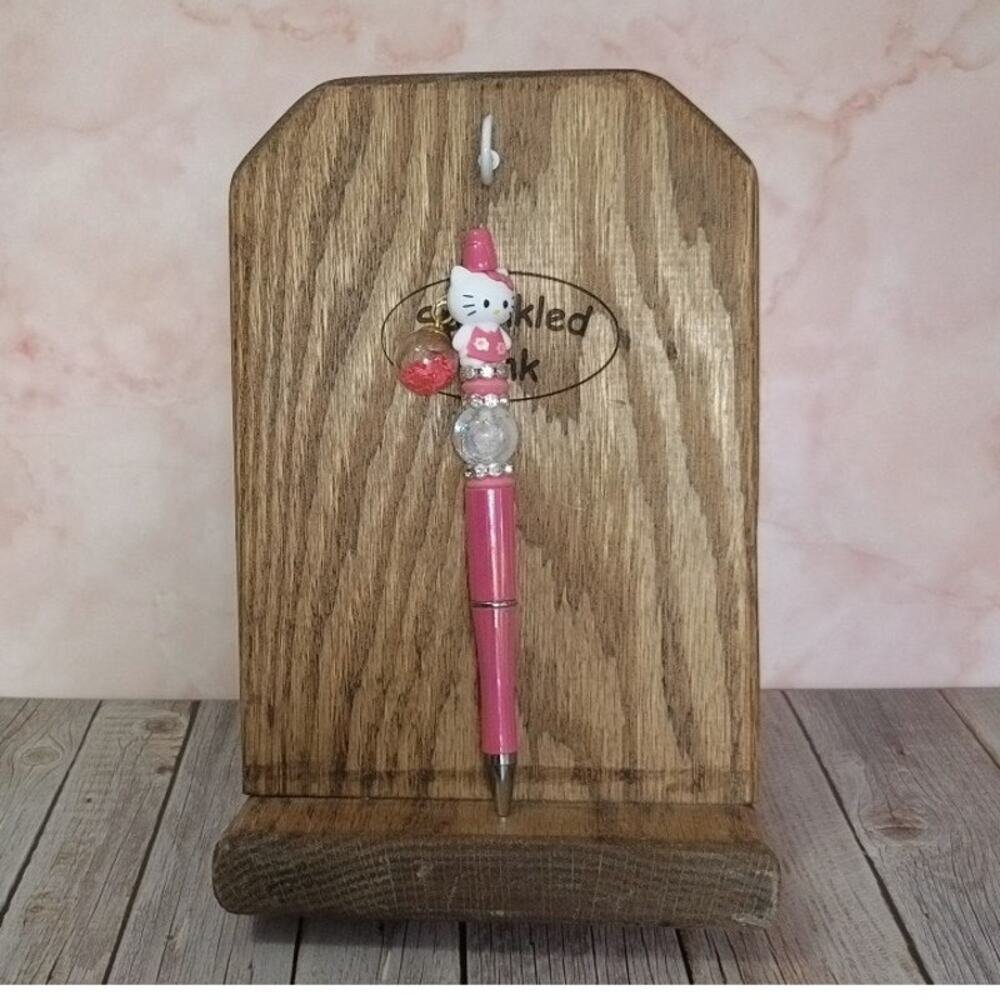 #HK-865 Handmade Beaded Pen Hello Kitty